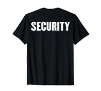 IMPRESIÓN Trasera Guardia de Seguridad Eventos Oficial de Seguridad Seguridad Camiseta
