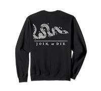 IMPRESIÓN TRASERA - Join Or Die Sudadera