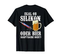Impresión Trasera no Importa si la Silicona o la Cerveza es estanca. Camiseta