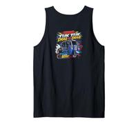 Impresión Trasera Urban Tuk Tuk Racer City Drag Edition Retro de 1986 Camiseta sin Mangas
