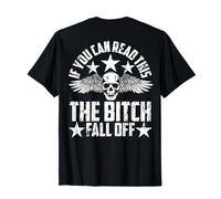 Impresión vintage de If You Can Read This The Bitch Fell Off Back Camiseta