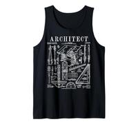 Impresión Vintage patentada de Architect Architecture Student Tools Camiseta sin Mangas