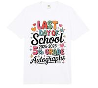 Impresionante 5º Grado ÚLTIMO DÍA 2026 AUTOGRAFOS Firma Mi Arte DIY Comfort Colors Adult Heavyweight T-Shirt