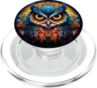 Impresionante Arte de búho de Mandala: Ojos Grandes únicos PopSockets PopGrip para MagSafe