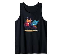 Impresionante atuendo de mosca para amantes de los insectos coronados y reyes Camiseta sin Mangas