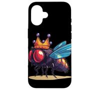 Impresionante atuendo de mosca para amantes de los insectos coronados y reyes Carcasa para iPhone 16
