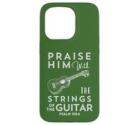 Impresionante Camiseta de Regalo con Forma de alabanza con Las Cuerdas de la Guitarra Carcasa para iPhone 15 Pro