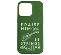 Impresionante Camiseta de Regalo con Forma de alabanza con Las Cuerdas de la Guitarra Carcasa para iPhone 15 Pro MAX