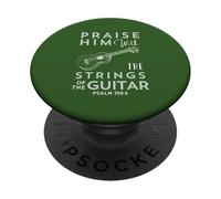 Impresionante Camiseta de Regalo con Forma de alabanza con Las Cuerdas de la Guitarra PopSockets PopGrip Adhesivo