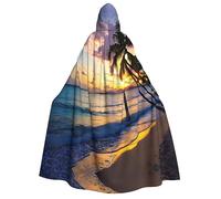 Impresionante capa con capucha de playa de Jamaica para adultos, ideal para cosplay, Navidad, bailes de máscaras, Halloween, fiestas de carnaval de Pascua
