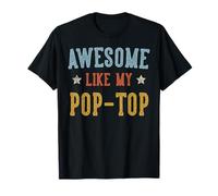 Impresionante como mi Abuelo Retro del día del Padre Pop-Top Camiseta