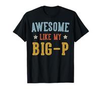 Impresionante como mi Big-P Día del Padre Retro Grandpa Camiseta
