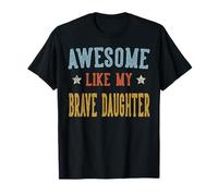 Impresionante como Mi Brave Hija Retro Vintage Camiseta