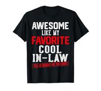 Impresionante como mi Favorito Cool IN-Law Funny Fathers Day Camiseta