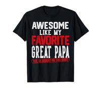 Impresionante como mi Favorito Gran Papa Humor Retro Camiseta
