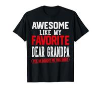 Impresionante como mi Favorito Querido Abuelo Retro Humor Camiseta