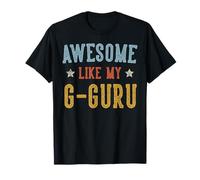 Impresionante como mi G-Guru Día del Padre Retro Grandpa Camiseta