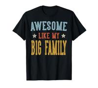 Impresionante como Mi Gran Familia Retro Vintage Camiseta
