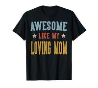 Impresionante como Mi Mamá Amorosa Retro Vintage Camiseta