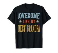 Impresionante como Mi Mejor Abuelo Retro Vintage Camiseta