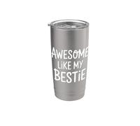 Impresionante como mi mejor amiga mejores amigos BFF Vaso térmico de acero inoxidable de doble pared