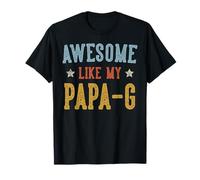Impresionante como Mi Papa-G Día del Padre Retro Abuelo Camiseta
