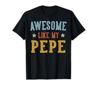 Impresionante como Mi Pepe Día del Padre Retro Abuelo Camiseta