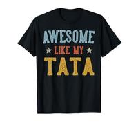 Impresionante como Mi Tata Día del Padre Retro Abuelo Camiseta