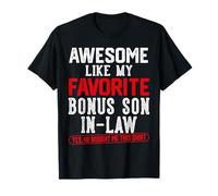 Impresionante como mi yerno Favorito Bono Divertido Día del Padre Camiseta