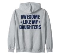 Impresionante como mis Hijas Divertido Retro para papás y mamás Orgullosos Sudadera con Capucha