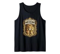 Impresionante como mis Hijas Familia león gráfico Leonas Camiseta sin Mangas