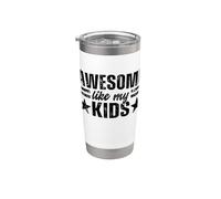 IMPRESIONANTE como mis hijos divertidos, mamá papá, no Vaso térmico de acero inoxidable de doble pared