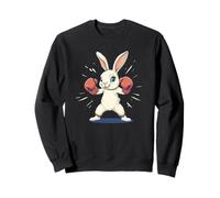 Impresionante conejo con guantes de boxeo para los amantes de la Pascua Sudadera