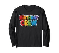 Impresionante CUMPLEAÑOS Crew Boy Girl Candy Dude Plan 7th 8th Party Manga Larga