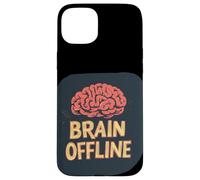 Impresionante Declaración de Cerebro Offline aparece para Hombre y Mujer Carcasa para iPhone 15 Plus