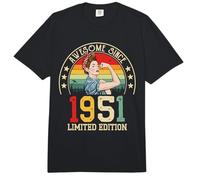 Impresionante Desde 1951 - Edición Limitada 75 Cumpleaños Mujer Comfort Colors Adult Heavyweight T-Shirt