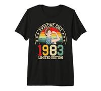 Impresionante Desde 1983 - Vintage Empowered Women's 43rd Birthday Camiseta Premium