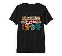 Impresionante Desde 1999, 27 cumpleaños, Retro, Vintage, para niños y niñas. Camiseta Premium