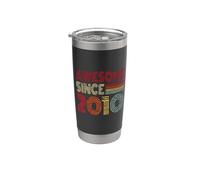 Impresionante desde 2010, 16 cumpleaños, retro, vintage, para niños y niñas Vaso térmico de acero inoxidable de doble pared