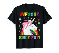 Impresionante Desde 2011 Unicornio Cumpleaños Niña Niño Camiseta