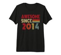 Impresionante Desde 2014, 12º cumpleaños, Retro, Vintage, para niños y niñas Camiseta Premium