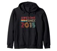 Impresionante Desde 2015, undécimo cumpleaños, Retro, Vintage, para niños y niñas Sudadera con Capucha