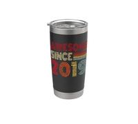 Impresionante desde 2019, séptimo cumpleaños, retro, vintage, para niños y niñas Vaso térmico de acero inoxidable de doble pared