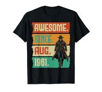 Impresionante Desde Agosto 1961 Cumpleaños 65 Años para Mí Leyenda Camiseta