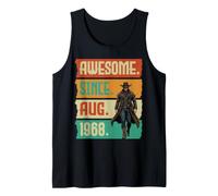 Impresionante Desde Agosto 1968 Cumpleaños 58 Años para Mí Leyenda Camiseta sin Mangas