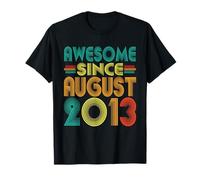 Impresionante Desde Agosto 2013 Años 13th Bday Funny Vintage Camiseta