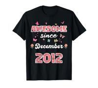 Impresionante Desde diciembre 2012 Flores 2012 diciembre Cumpleaños Camiseta