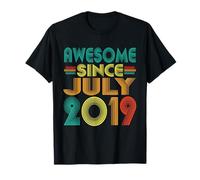 Impresionante Desde Julio 2019 Años 7th Bday Funny Vintage Camiseta
