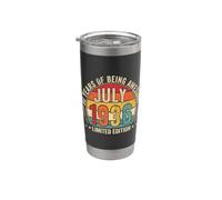 Impresionante desde julio de 1936 Vintage Retro 90 Cumpleaños Hombres Vaso térmico de acero inoxidable de doble pared