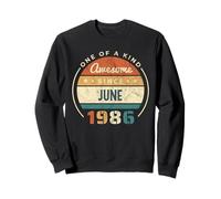 Impresionante Desde June1986 Vintage Geburtstag Sudadera